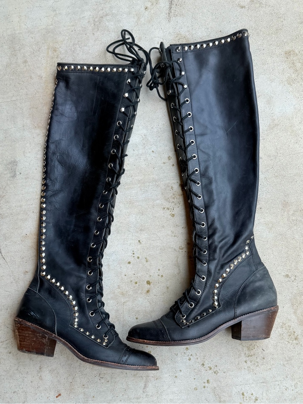 Jeffrey Campbell 9 Tall Victorian Lace Up Boots Joe